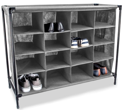 International Lux 16 Pair Shoe Storage Cabinet
