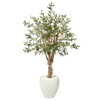 5.5-ft Olive Artificial Tree in Sand Colored Planter, 1 - Ralphs