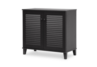 Baxton studio warren 2024 espresso shoe cabinet