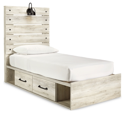 Lodanna queen panel bed deals with 2 storage drawers