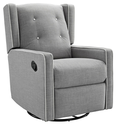 Baby Relax Rylee Tall Wingback Glider Rocker Recliner Chair, Gray Linen,  35.25 x 27.00 x 42.00 - King Soopers