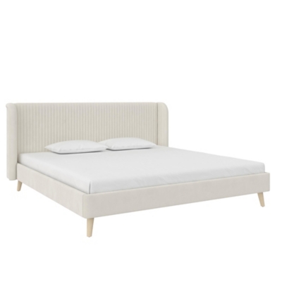 Laddi twin outlet upholstered panel bed