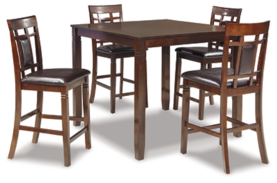 Bennox Counter Height Dining Table and 4 Bar Stools Set Ashley