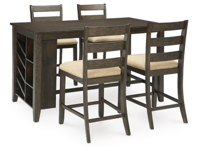 Haddigan counter height dining discount table and 4 barstools set