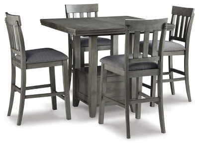 Rokane counter height dining online table and 4 barstools