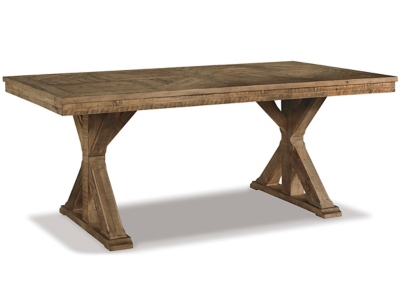 Grindleburg Rectangular Dining Table with Trestle Base Ashley