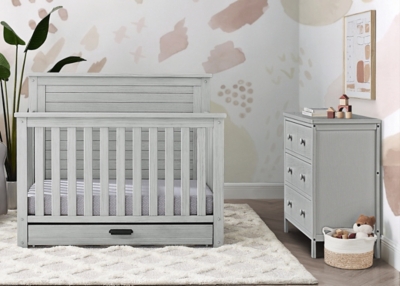 Simmons rustic shop white crib