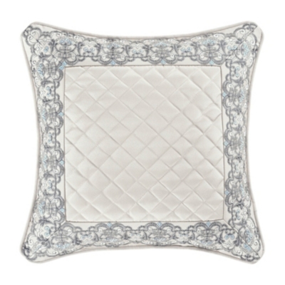 Becco White Square Decorative Throw Pillow 18 x 18 By J Queen