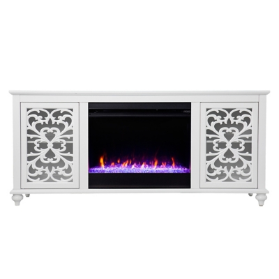 Fireplace tv deals stand color changing