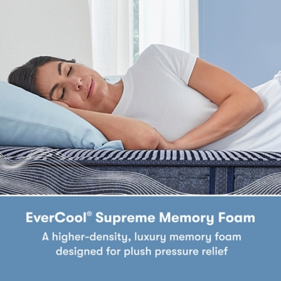Perfect Sleeper X Kendall Plush Smooth Top 13 in. Queen Hybrid Mattress, White, large