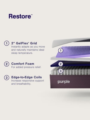 Purple® Restore Soft California King Mattress