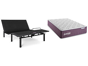 Purple® Mattress with Adjustable Base, Gray/Purple, large