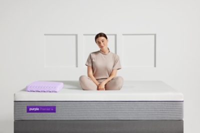 Purple®  Hybrid Premier 4 Mattress Twin XL, White/Gray, rollover