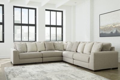 APK-10201-S5 Lyndeboro 5-Piece Modular Sectional, Wicker sku APK-10201-S5