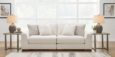 Lyndeboro 2-Piece Sectional Loveseat, Natural, rollover