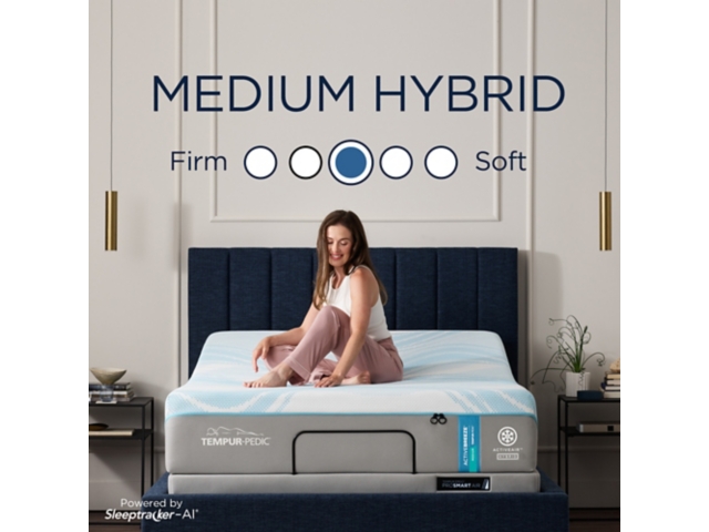 Tempur ActiveBreeze Medium Hybrid Queen Mattress with ProSmart Air