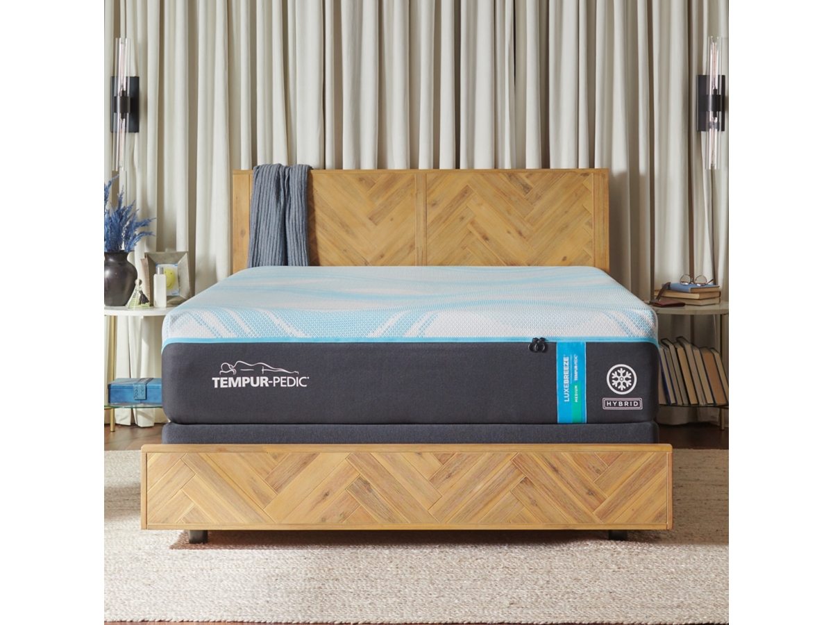 TEMPUR Luxebreeze Medium Hybrid King Mattress | Ashley