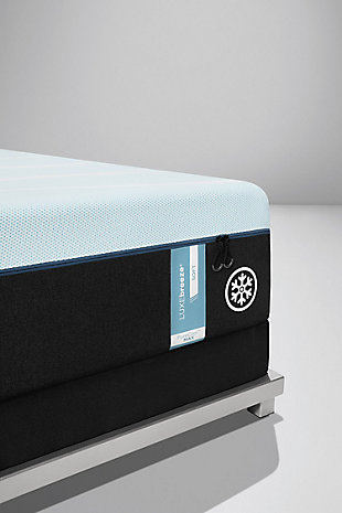 The all-new TEMPUR-LUXEbreeze™ has a 4-level system of cutting-edge cooling materials that work together from cover to core to keep you cool all night long. The enhanced zip-off cover provides twice the cool-to-touch comfort when you lie down and exclusive PureCool+™ Phase Change Material absorbs excess heat as you fall asleep. TEMPUR-CM+™ combined with Ventilated TEMPUR-APR® provides next-level airflow and maximum pressure relief throughout the night.Set of 2 mattresses (split California king design) | 13" height; comfort level: soft | Top Layer - PureCool+™ Phase Change Material is an exclusive, next-generation technology that absorbs excess heat—to help you fall asleep | 4cm TEMPUR-CM+TM Comfort Layer - Advanced TEMPUR® Material redesigned with maximum airflow for all-night cooling comfort | 6cm Ventilated TEMPUR-APR® Support Layer - Our most pressure-relieving material ever – now with an all-new, ultra-breathable design | SmartClimate® Dual Cover System features a zip-off, cool-to-touch outer layer with a super-stretch inner layer so you feel cooler when you lie down | Cool-to-Touch Removable Cover—machine-washable cooling cover crafted from ultra-high-molecular-weight yarn, moves heat away from your body | With a sleek 360-degree zipper for easy on and off | High-Stretch Performance Panel—designed to be lightweight, breathable and to enhance the pressure-relieving power of your mattress | Foundation/box spring sold separately; state recycling fee may apply | 10-year limited warranty, made in the USA