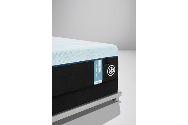 The all-new TEMPUR-LUXEbreeze™ has a 4-level system of cutting-edge cooling materials that work together from cover to core to keep you cool all night long. The enhanced zip-off cover provides twice the cool-to-touch comfort when you lie down and exclusive PureCool+™ Phase Change Material absorbs excess heat as you fall asleep. TEMPUR-CM+™ combined with Ventilated TEMPUR-APR® provides next-level airflow and maximum pressure relief throughout the night.Set of 2 mattresses (split California king design) | 13" height; comfort level: soft | Top Layer - PureCool+™ Phase Change Material is an exclusive, next-generation technology that absorbs excess heat—to help you fall asleep | 4cm TEMPUR-CM+TM Comfort Layer - Advanced TEMPUR® Material redesigned with maximum airflow for all-night cooling comfort | 6cm Ventilated TEMPUR-APR® Support Layer - Our most pressure-relieving material ever – now with an all-new, ultra-breathable design | SmartClimate® Dual Cover System features a zip-off, cool-to-touch outer layer with a super-stretch inner layer so you feel cooler when you lie down | Cool-to-Touch Removable Cover—machine-washable cooling cover crafted from ultra-high-molecular-weight yarn, moves heat away from your body | With a sleek 360-degree zipper for easy on and off | High-Stretch Performance Panel—designed to be lightweight, breathable and to enhance the pressure-relieving power of your mattress | Foundation/box spring sold separately; state recycling fee may apply | 10-year limited warranty, made in the USA
