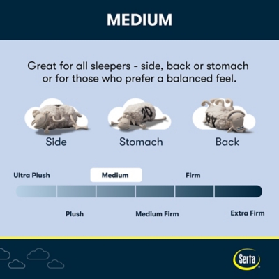 Perfect Sleeper X Lexton Medium Pillow Top 14.25 in. California King Hybrid Mattress, White, large