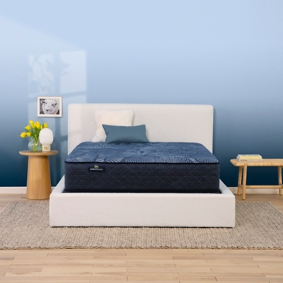 Serta Perfect Sleeper Cobalt Calm Plush 13.25" Queen Mattress, Dark Blue, large