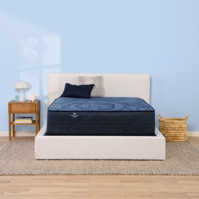 Serta Perfect Sleeper Endearing Nights 14" Hybrid Plush Queen Mattress, Dark Blue, large