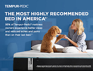 The technology that started it all, redesigned for today. The TEMPUR-ProAdapt™ hybrid mattress sports superior cool-to-touch comfort, two layers of premium TEMPUR® technology and superior spring coils all wor together to continually adapt and conform to your body’s changing needs throughout the night. The support layer relieves pressure and reduces motion. This mattress relaxes you while you sleep, so you’re rejuvenated during the day.Comfort level:  | 12" profile | Cool-to-touch cover: premium knit technology for superior cool-to-touch feel | Comfort layer with extra-soft TEMPUR-ES® material | Support layer with TEMPUR® material delivers advanced adaptability for truly personalized comfort and support | Over 1,000 premium spring coils | Individually adjusting cells sense your unique body shape, temperature and weight to conform more precisely to your body | Antimicrobial treatment helps protect the mattress | 10-year limited warranty, made in the USA | Compatible with TEMPUR adjustable bases | State recycling fee may apply | Foundation/box spring available, sold separately. Note: Purchasing mattress and foundation from two different brands voids warranty | Hypoallergenic: made from materials that don’t trigger allergies
