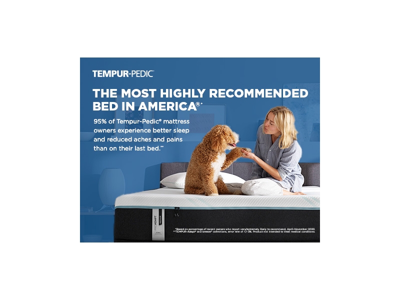 TEMPUR-LUXEADAPT Soft Twin XL Mattress, Charcoal/White, large