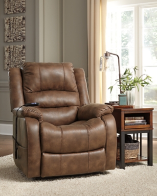 Yandel Power Lift Recliner, Saddle