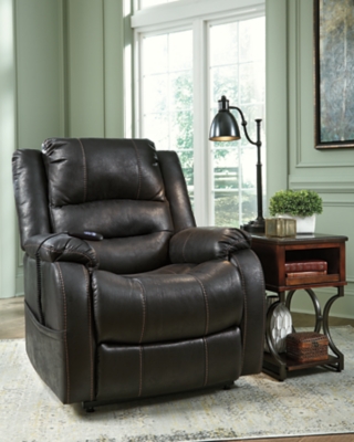 Yandel Power Lift Recliner, Black, large