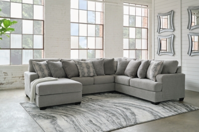 APK-11001-L4 Keener 4-Piece Sectional with Chaise, Ash sku APK-11001-L4