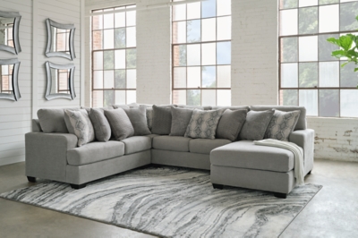 Keener 4-Piece Sectional with Chaise, Ash, rollover