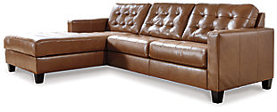 Baskove 2-Piece Sectional with Chaise, Auburn, large