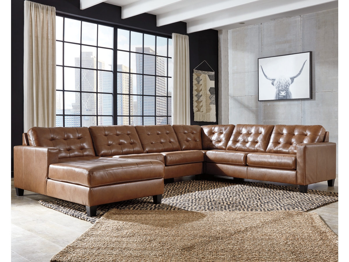 Leather deals ashley furniture