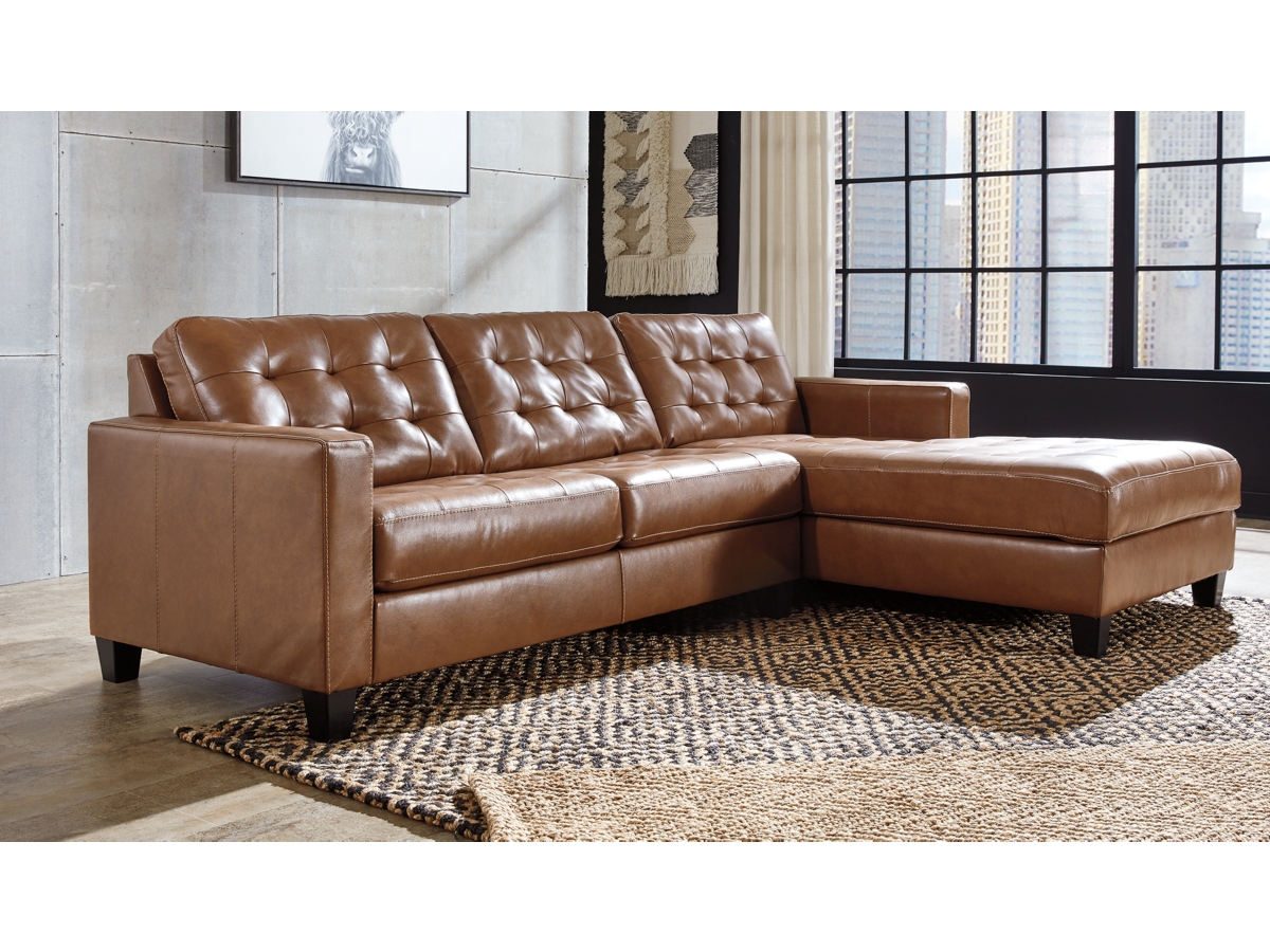 Ashley deals leather sectional