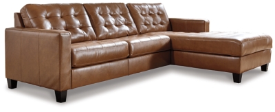 Baskove 2-Piece Sectional with Chaise, Auburn, large