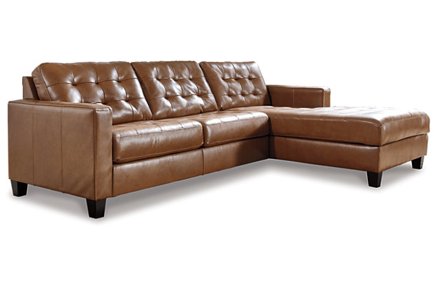 Baskove 2 Piece Sectional With Chaise, Leather Sectional With Chaise Ashley Furniture