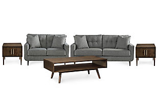 Zardoni Sofa and Loveseat with Coffee Table and 2 End Tables, , large