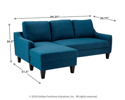 Jarreau Sofa Chaise Sleeper, Blue, large