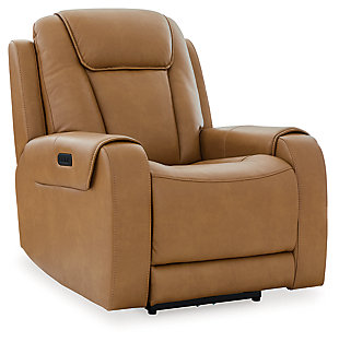 Card Player Power Recliner, Cappuccino, large