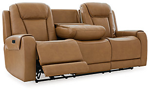 Card Player Power Reclining Sofa, Cappuccino, large