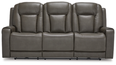 Card Player Dual Power Reclining Sofa  Ashley