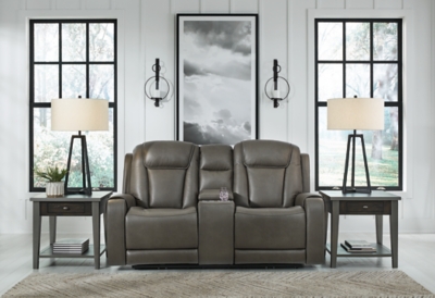 Ashley turbulance deals power reclining sofa