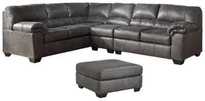 Bladen 3-Piece Sectional with Ottoman, Slate, large