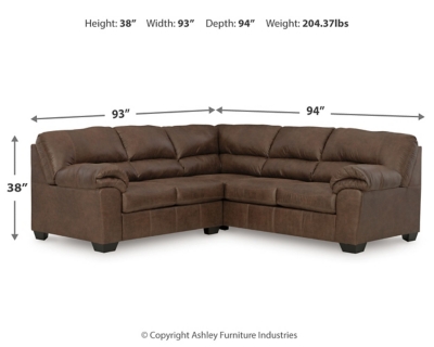 Bladen 2-Piece Sectional, Coffee, large