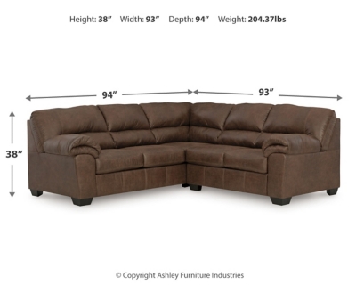 Bladen 2 store piece sectional