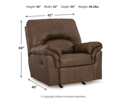 Bladen Recliner, Coffee, large