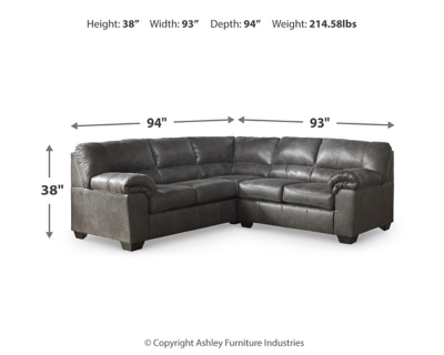 Bladen 2-Piece Sectional, Slate, large