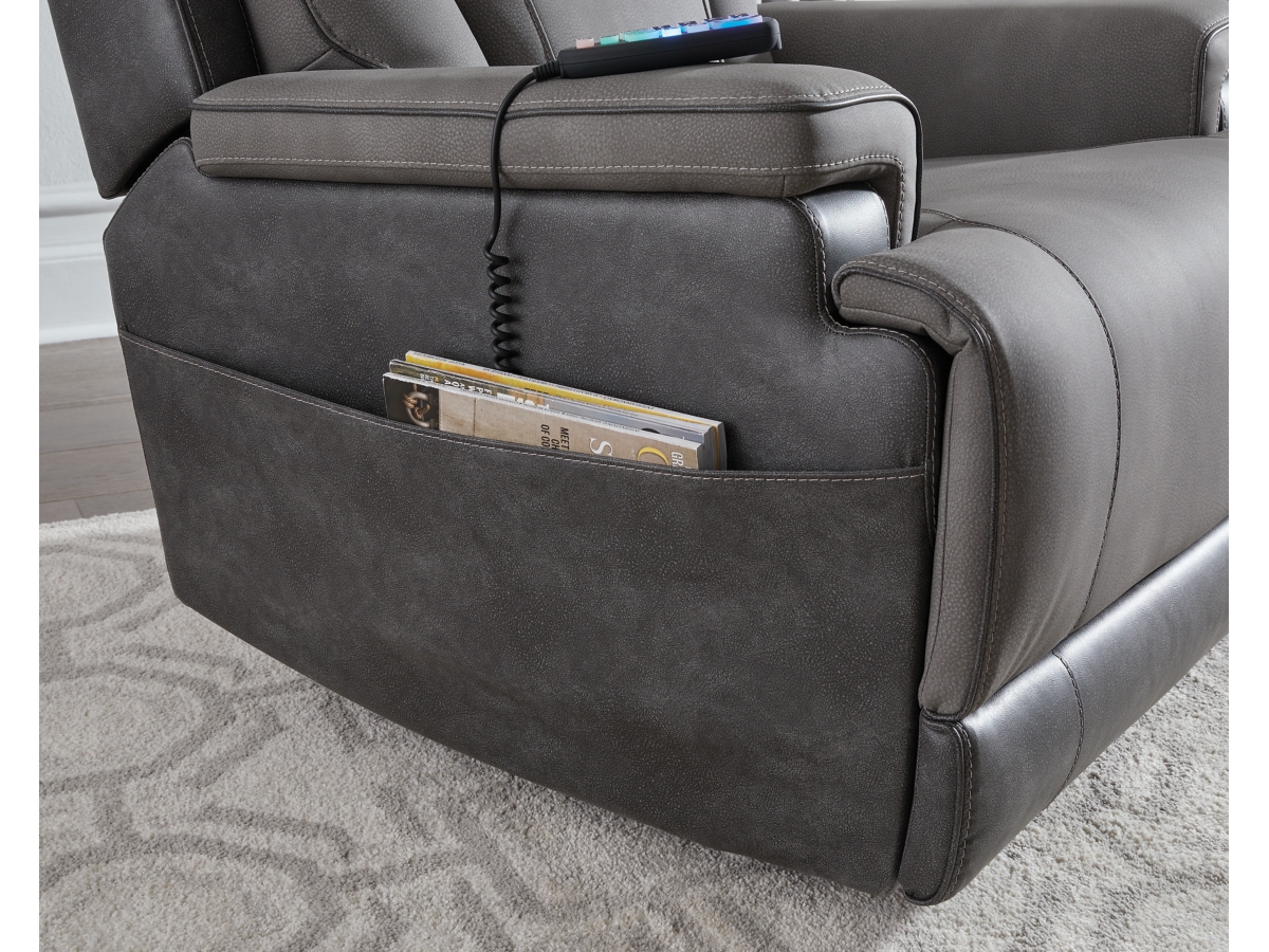 350ゼットン！グレー 4Z-Serenity Zone Performance Fabric Triple Power Lift Recliner