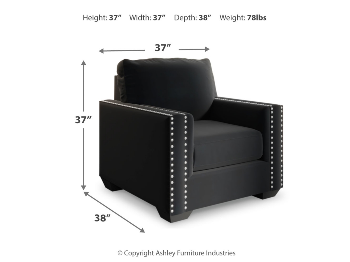 Gleston Chair - Onyx